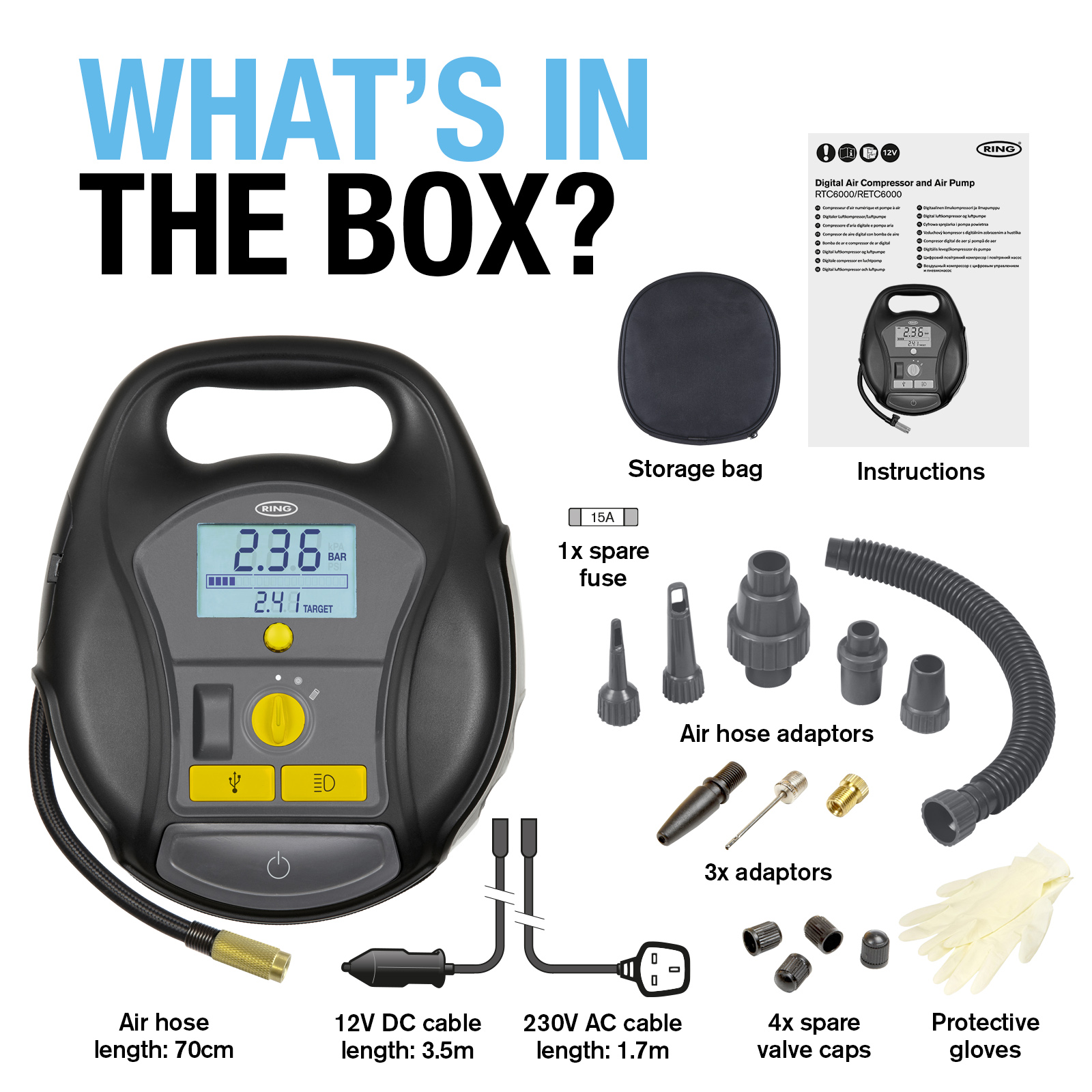 Mains powered deals car tyre pump